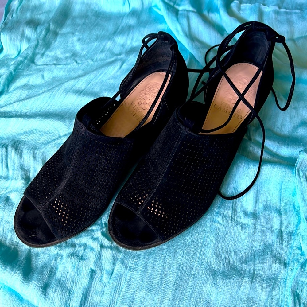 Vince Camino Suede Open Toe Sandals